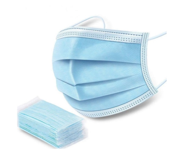Mască medicală cu 3 straturi, 3 pliuri