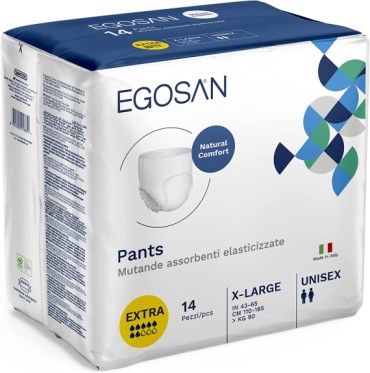 Scutece adult tip chilot EGOSAN, X-LARGE, extra 7 picături, 14 bucăți