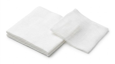 Comprese sterile pliate, 10cm X 10cm, 8 pliuri, 17 fire, din bumbac 100 %, 50 pachete/cutie