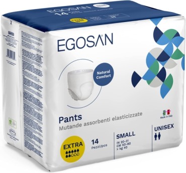 Scutece adult tip chilot, EGOSAN, SMALL, extra 7 picături, 14 bucăți